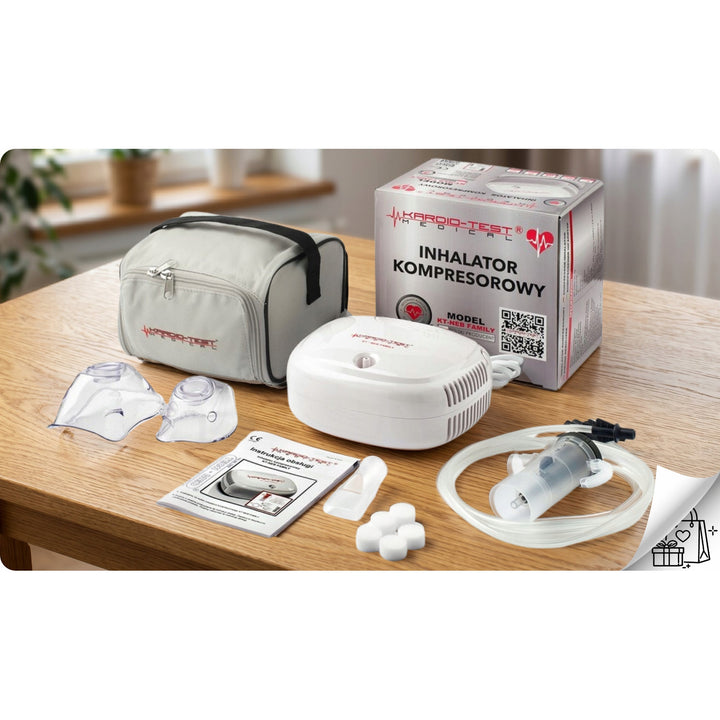 Kompresorski nebulizator, 2 maske za lice, KT-NEB FAMILY, Techmed