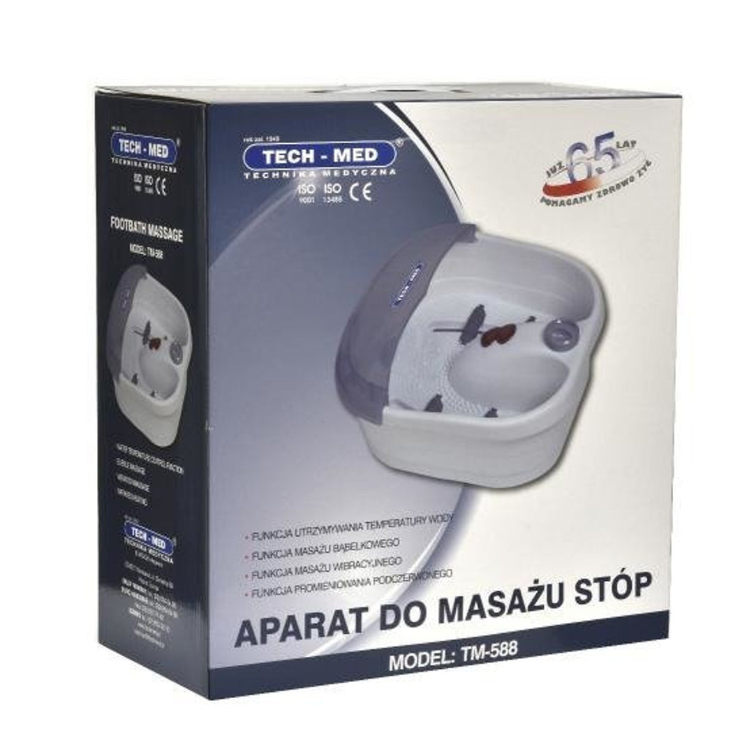 Massager za stopala, hidro-massager, masaža mjehurićima, vibracijska masaža, infracrveno, TM-588, Tech-Med