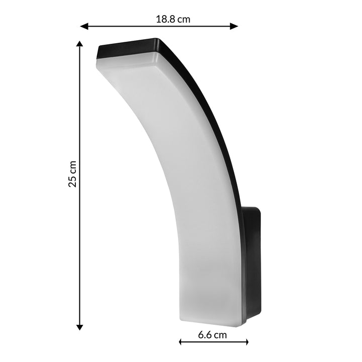 Maclean LED lampa, crna, 20 W, IP65, 2750 lm, neutralno bijela (4000 K) MCE511 B, 2 komada