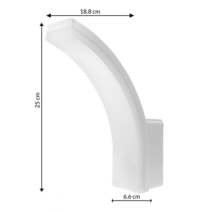 Maclean LED lampa, bijela, 20 W, IP65, 2750 lm, neutralno bijela (4000 K) MCE511 W, 2 komada