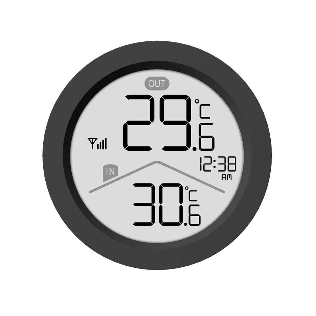 GreenBlue bežična vremenska stanica, unutarnja/vanjska temperatura, sat, izbor °C ili °F, domet do 60 m, crna, GB162 B + 4x Varta Industrial AAA alkalne baterije
