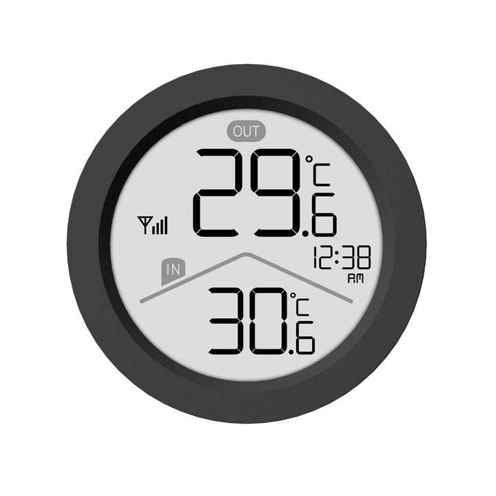 GreenBlue bežična vremenska stanica, unutarnja/vanjska temperatura, sat, izbor °C ili °F, domet do 60 m, crna, GB162 B + 4x Varta Industrial AAA alkalne baterije