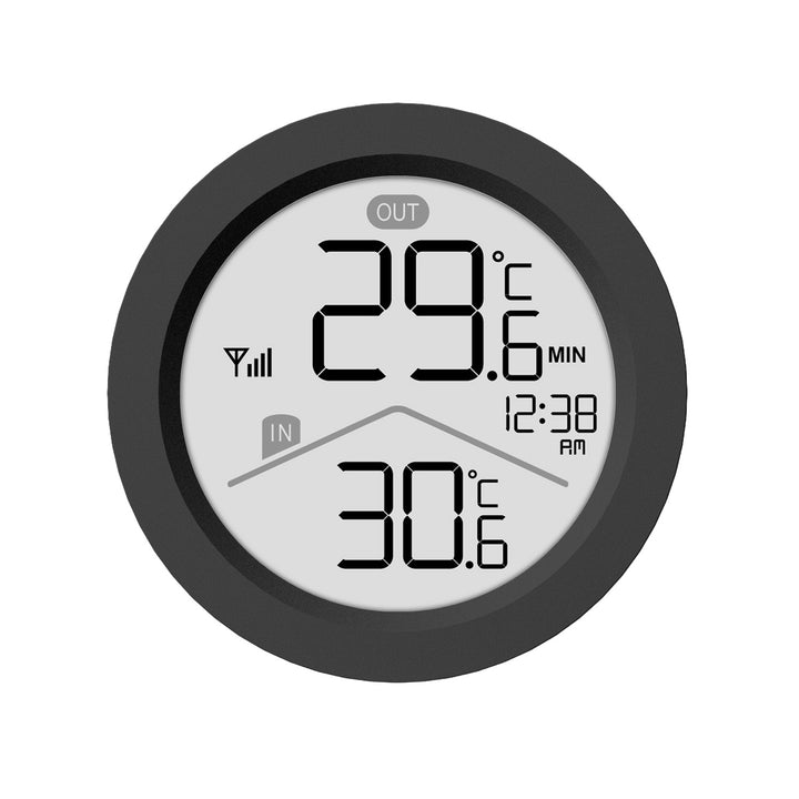 GreenBlue bežična vremenska stanica, unutarnja/vanjska temperatura, sat, izbor °C ili °F, domet do 60 m, crna, GB162 B + 4x Varta Industrial AAA alkalne baterije