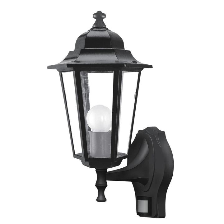 Rabalux zidna svjetiljka, vanjska, senzor pokreta, IP43, E27, max 60W, crna, Velence, 2 komada