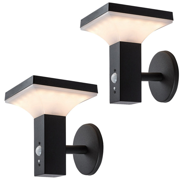 Rabalux lampa, zidna, vanjska, na solarni pogon, IP44, 4W LED, Geleen, 2 komada