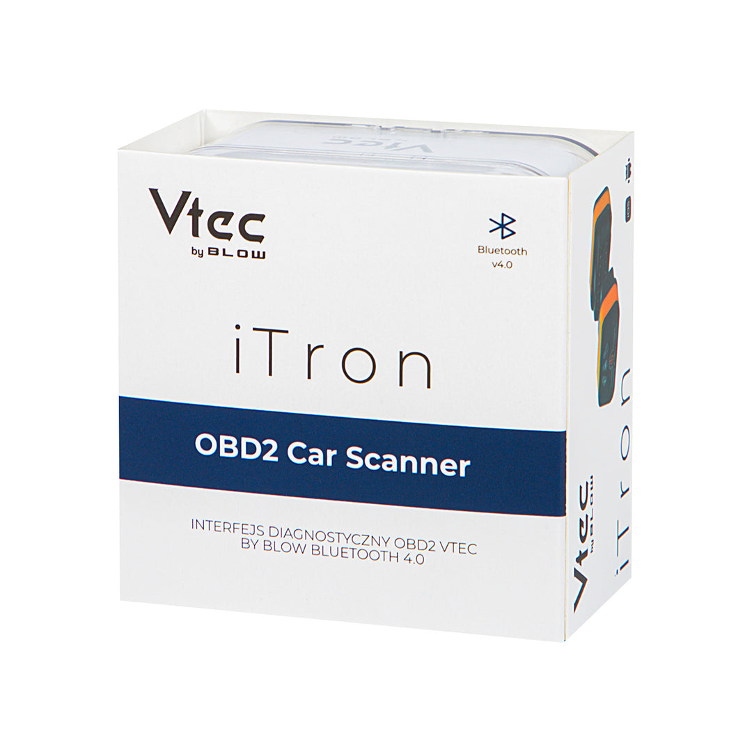 Vtec iTRON Blow OBD2 dijagnostički sučelje, Bluetooth 4.0, bežična komunikacija s ugrađenim računalom automobila, visoka kompatibilnost, 58-660
