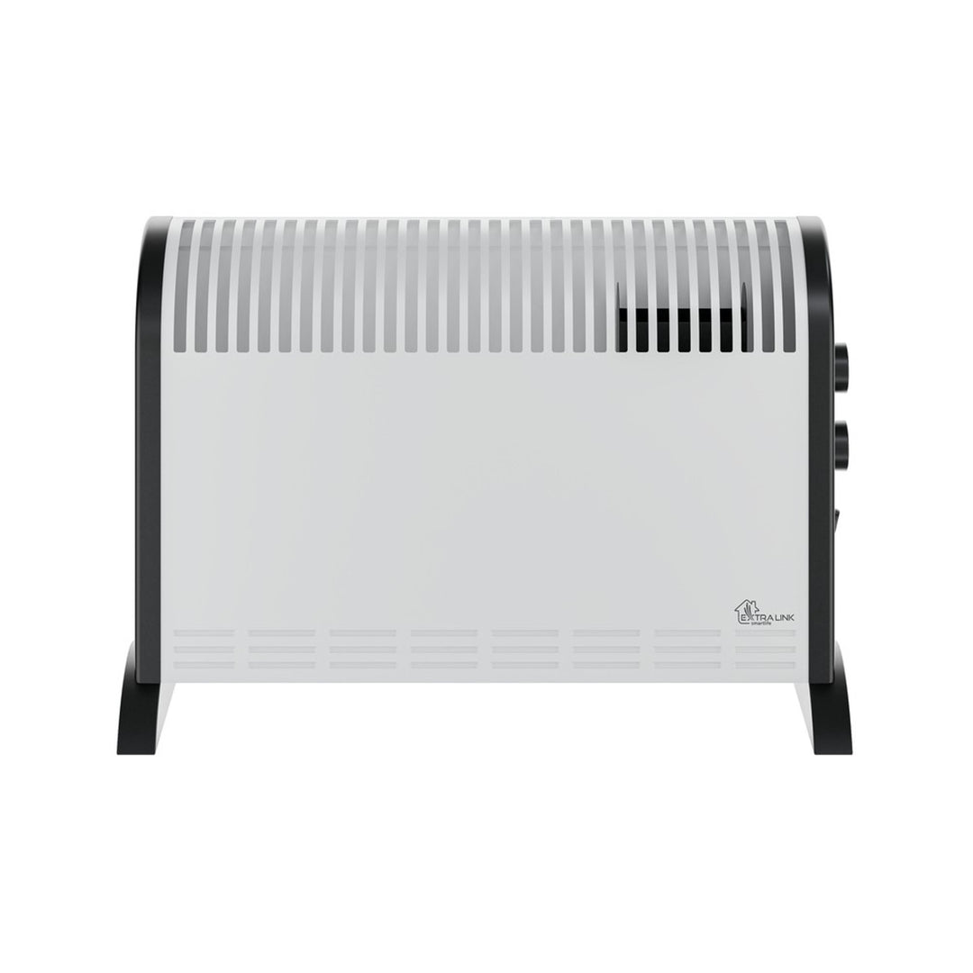 Električni konvektorski grijač Extralink, 2000 W, ugrađeni ventilator za raspodjelu topline, kontrola s 3 postavke, turbo način rada, LCV-06