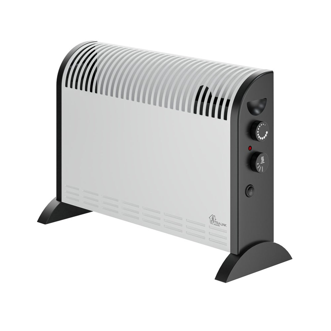 Električni konvektorski grijač Extralink, 2000 W, ugrađeni ventilator za raspodjelu topline, kontrola s 3 postavke, turbo način rada, LCV-06