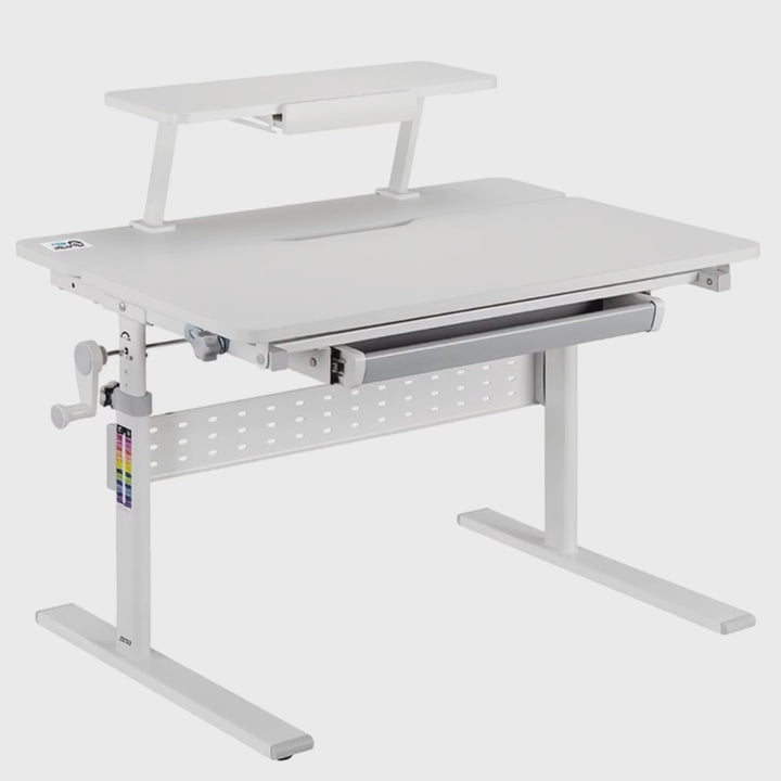 Dječji stol Ergo Office, podesive visine, sivi, max. 40 kg, 900 x 600 mm, ER-483