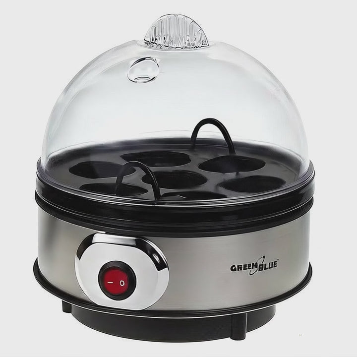 GreenBlue automatski kuhalo za jaja, snaga 400 W, za do 7 jaja, mjerna šalica, 220-240 V~, 50 Hz, GB572