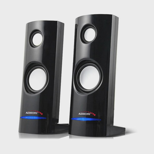 8W USB-napajani računalni zvučnici crni Audiocore AC860