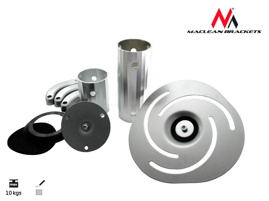 Srebrni stropni nosač za projektore od 80 mm do 980 mm Maclean MC-517