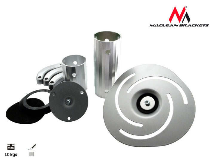 Srebrni stropni nosač za projektore od 80 mm do 980 mm Maclean MC-517