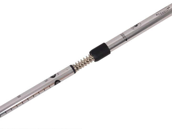 Aluminijski štapovi za nordijsko hodanje, 65–135 cm, teleskopski, srebrni