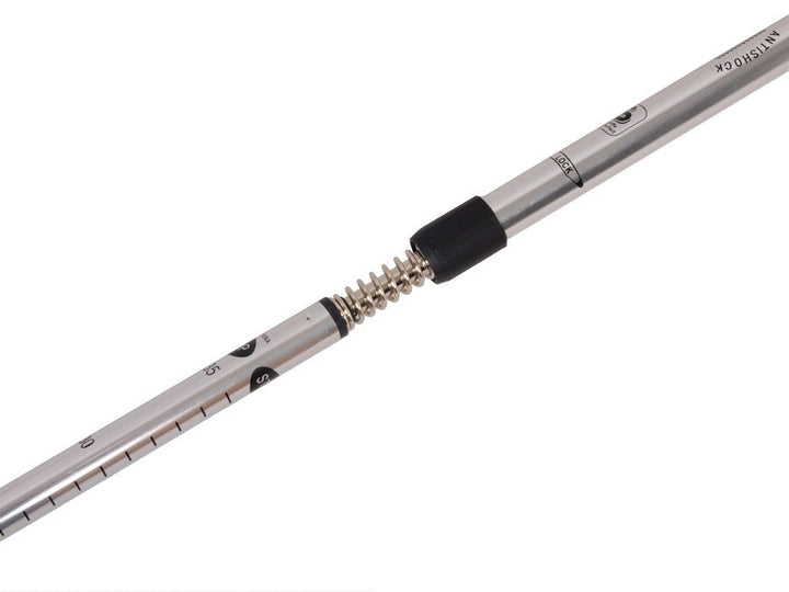 Aluminijski štapovi za nordijsko hodanje, 65–135 cm, teleskopski, srebrni
