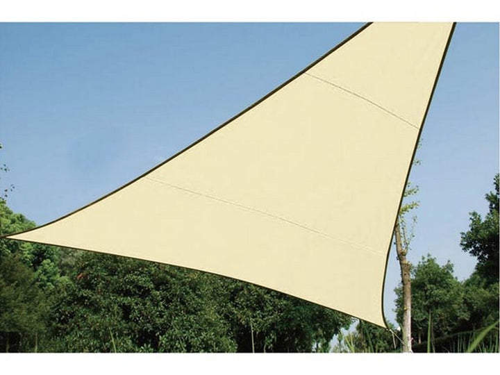 Vjetrootporna tenda za vrt, UV zaštita, 3,6 m, trokutasta, Perel krem