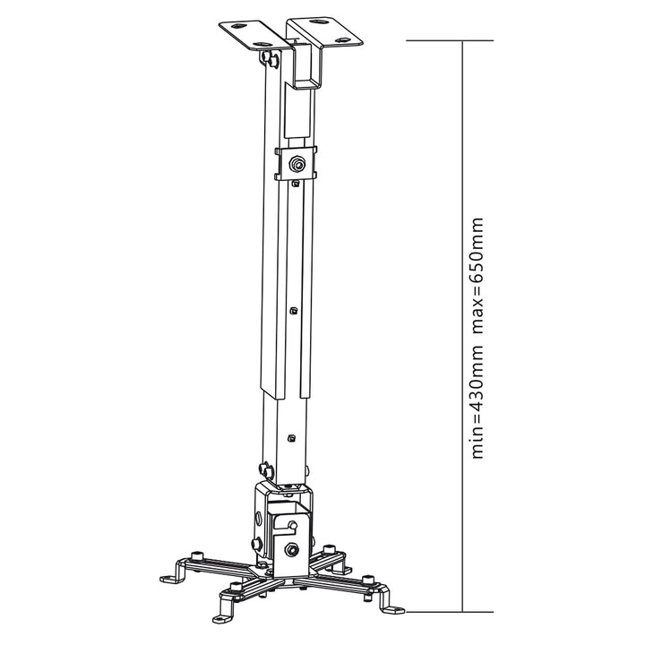 Maclean MC-581 nosač za projektor, 43–65 cm, 20 kg