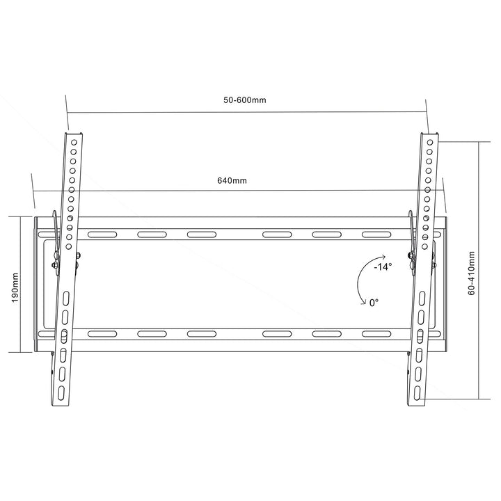 Maclean TV nosač, max. VESA 600x400, 37-80", 55 kg, MC-605N