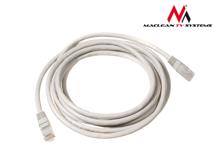 Maclean UTP patch kabel, utikač-utikač, Cat5e, 0,5 m, sivi, MCTV-646