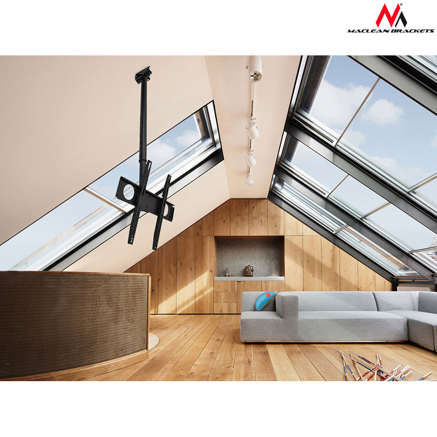 Maclean stropni nosač za TV, max. VESA 400×400, 32–65", 50 kg, MC-631
