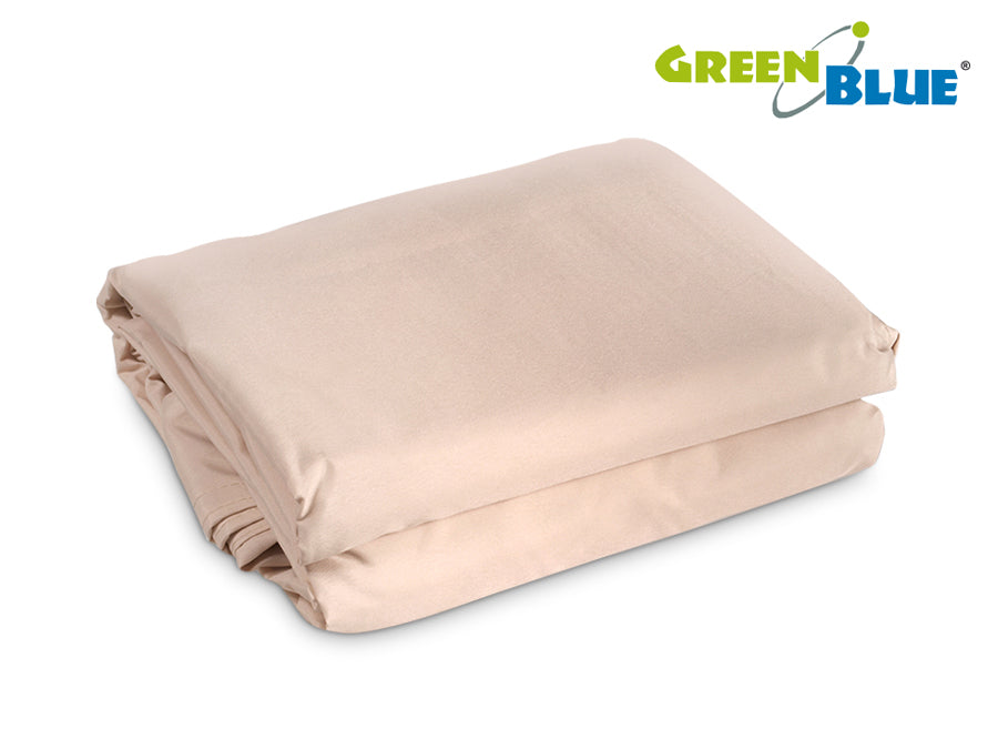 Sjenilo za vrt, UV-otporni poliester, 5 m, trokutasto, GreenBlue GB502, krema