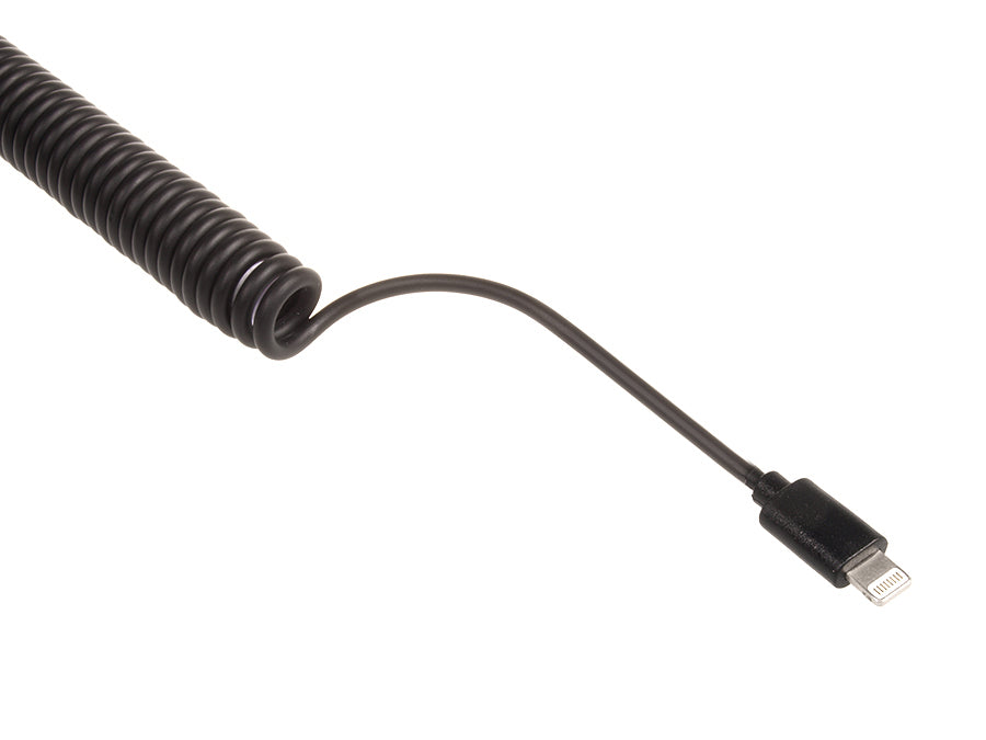 Maclean punjač za automobil, Lightning spiralni, 2xUSB, 5,2 A, 1,8 m, MCE76