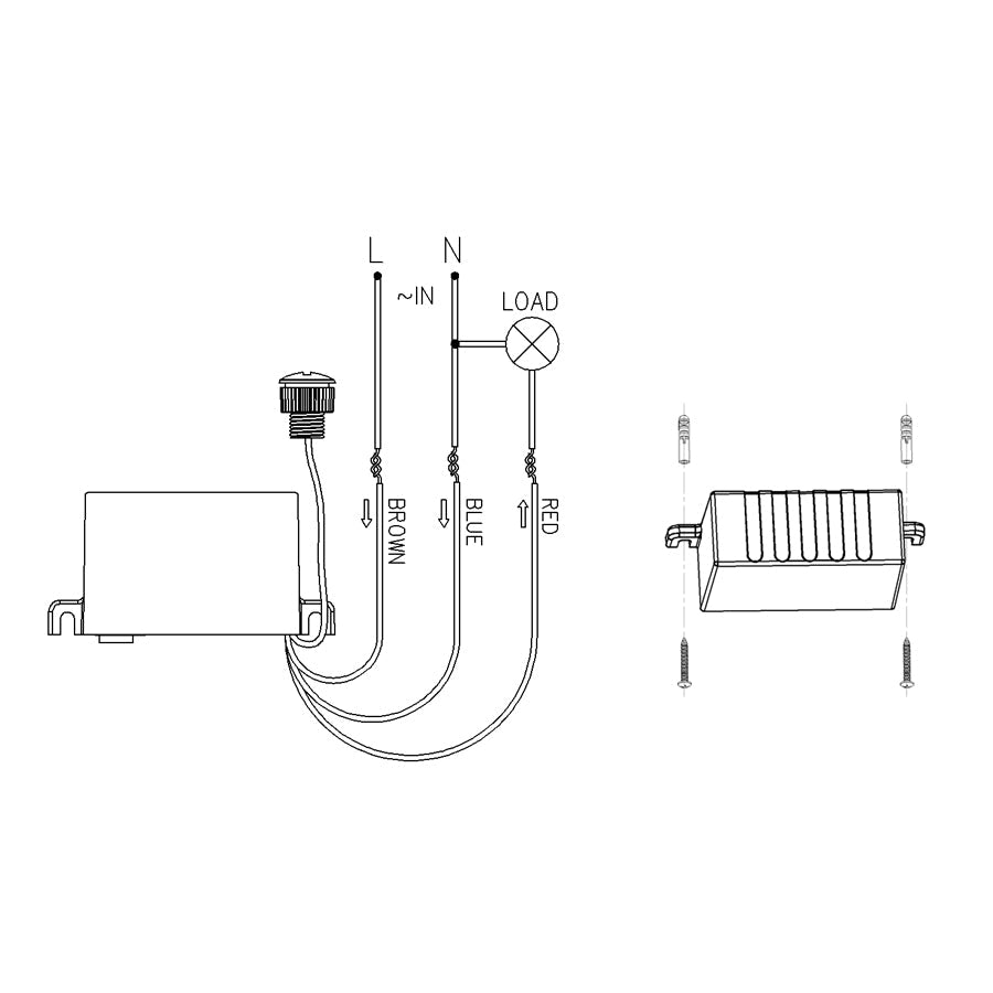 Maclean senzor sumraka, s vanjskom sondom, max. 2300 W, MCE34
