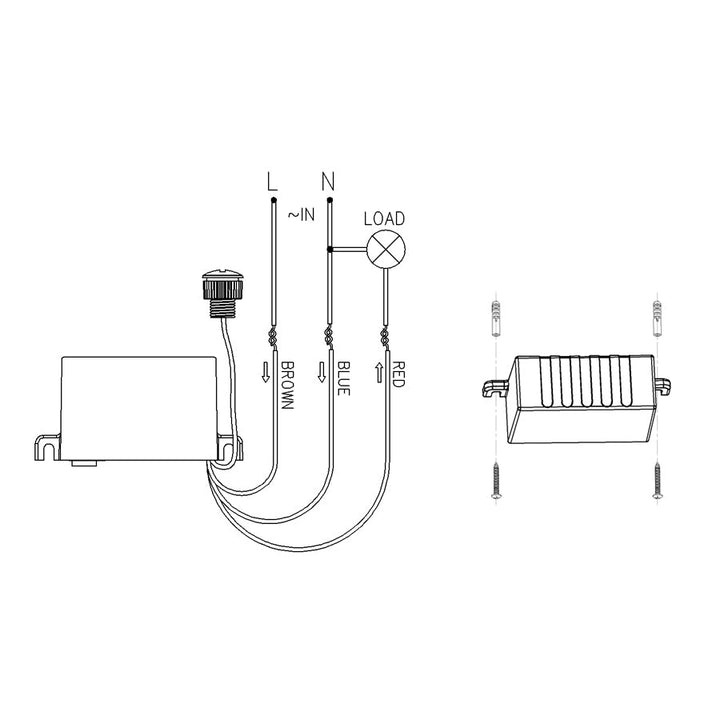 Maclean senzor sumraka, s vanjskom sondom, max. 2300 W, MCE34