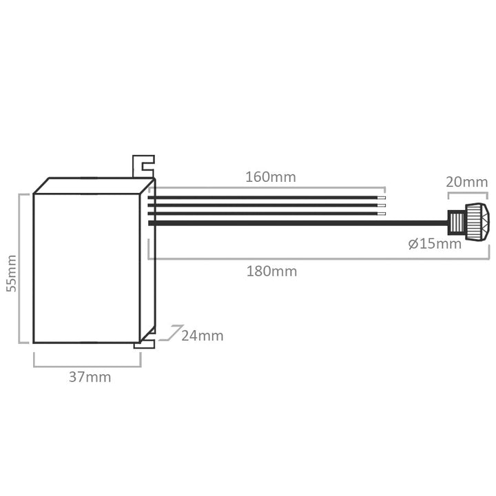 Maclean senzor sumraka, s vanjskom sondom, max. 2300 W, MCE34