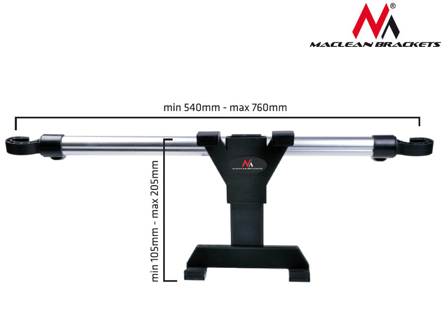 Držač tableta za automobil, montaža na naslon za glavu, univerzalni, 7-10,1&
