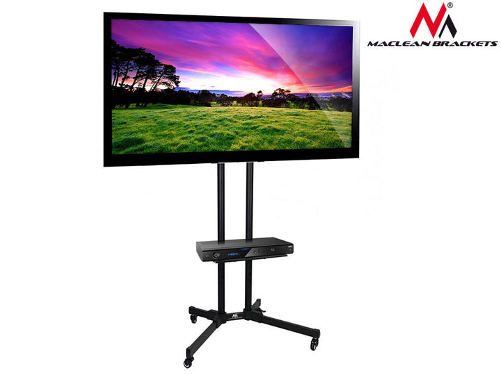 Stalak, profesionalni kolica na kotačima za TV Maclean MC-661, max. VESA 600x400, max. 55 kg,