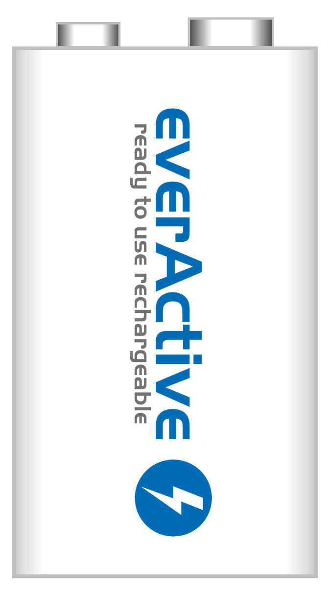 everActive 6F22/9V Ni-MH 320 mAh punjiva baterija, spremna za upotrebu