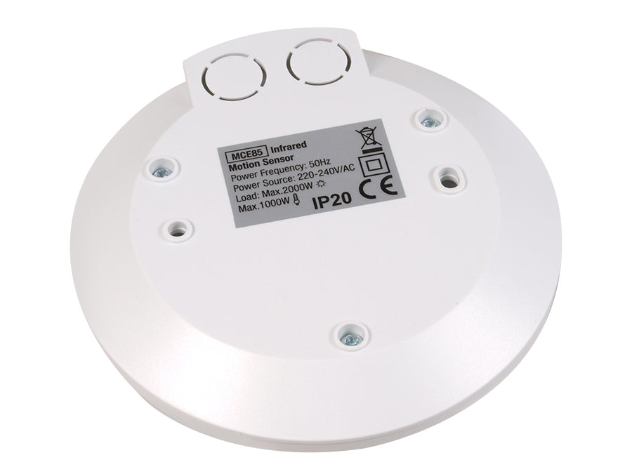 Detector de mișcare Maclean PIR, infraroșu, modern, plat, rază de acțiune 6m, MCE85