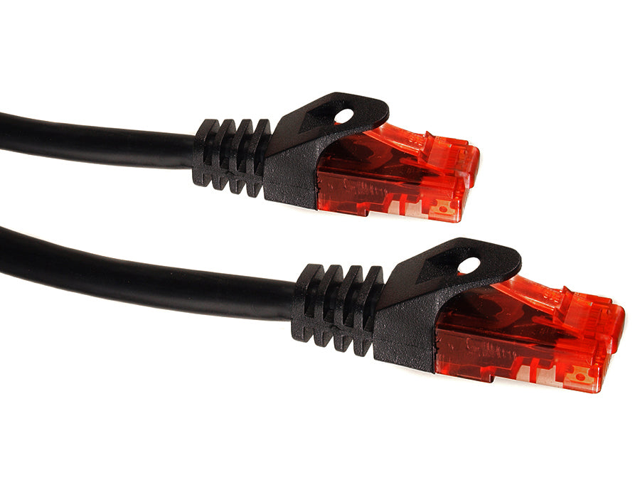 UTP LAN CAT6 mrežni kabel, završen RJ45 konektorima, crni - 3 m