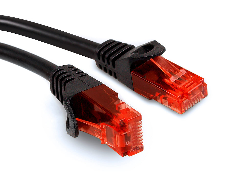 UTP LAN CAT6 mrežni kabel, završen RJ45 konektorima, crni - 3 m