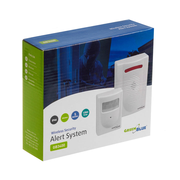 Originalni bežični mini alarm GB3400, IP44, do 120 m