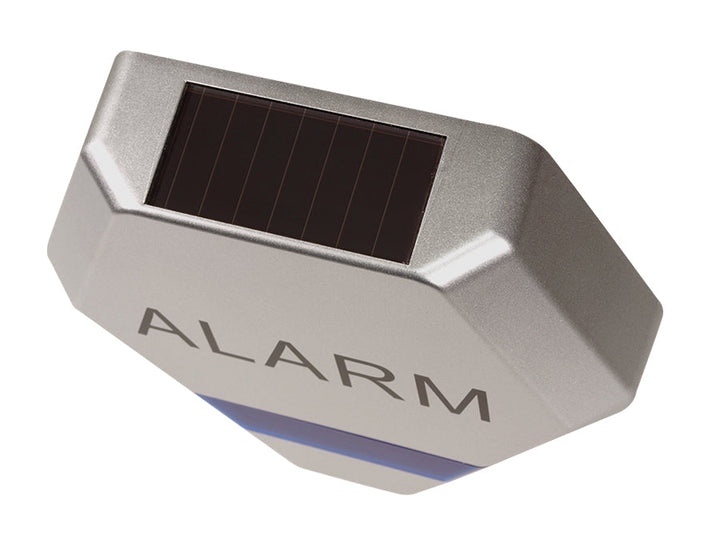 Solarno napajana lažna alarmna sirena, srebrna DC3200 S, 3x LED