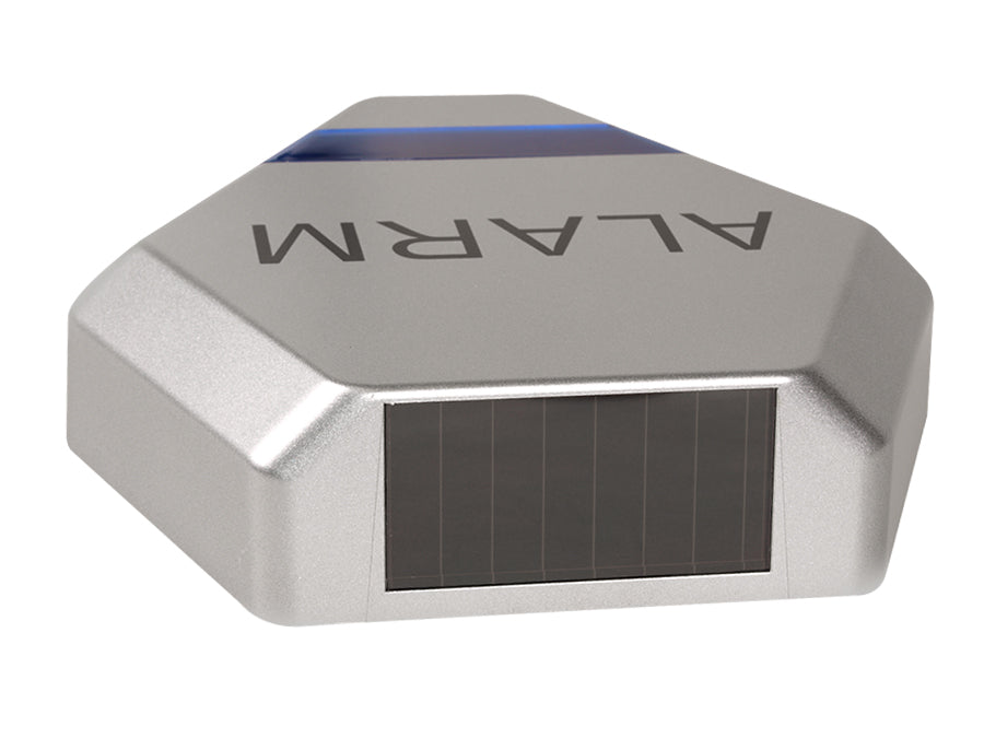 Solarno napajana lažna alarmna sirena, srebrna DC3200 S, 3x LED