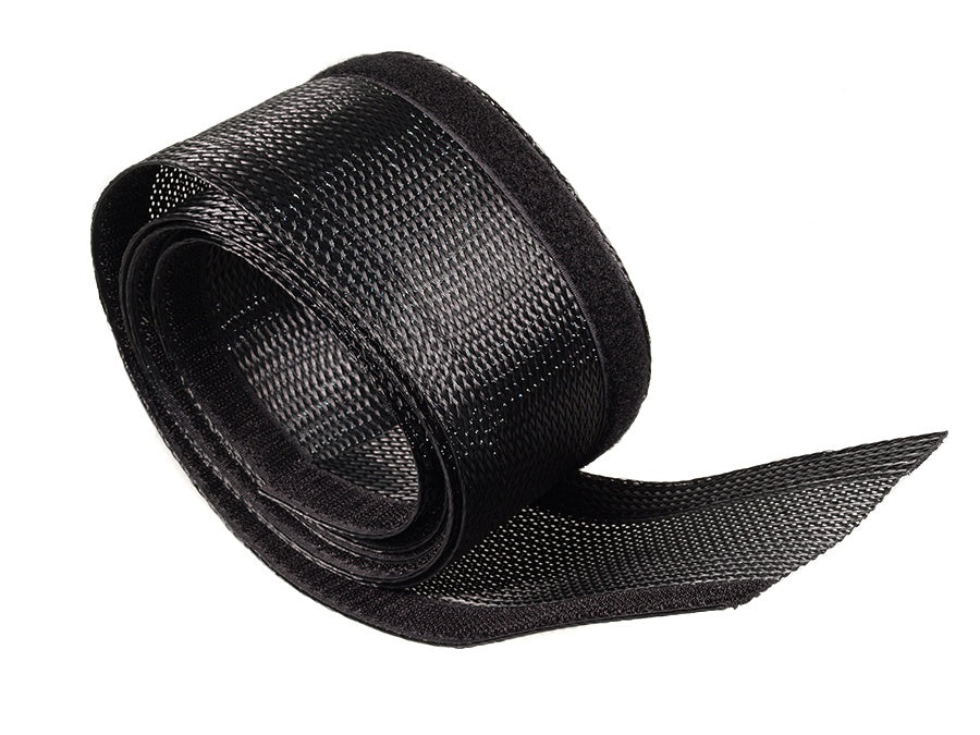 Organizator kabela, Maclean, 85 mm, 1,8 m, crni, kopča na čičak, MCTV-675 B