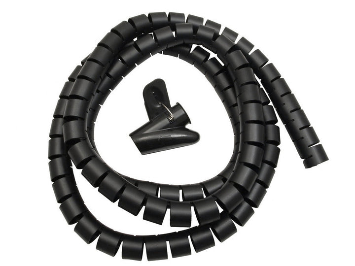 Maclean organizator/navlaka za kabel, 25 mm x 2 m, crna, MCTV-676 B
