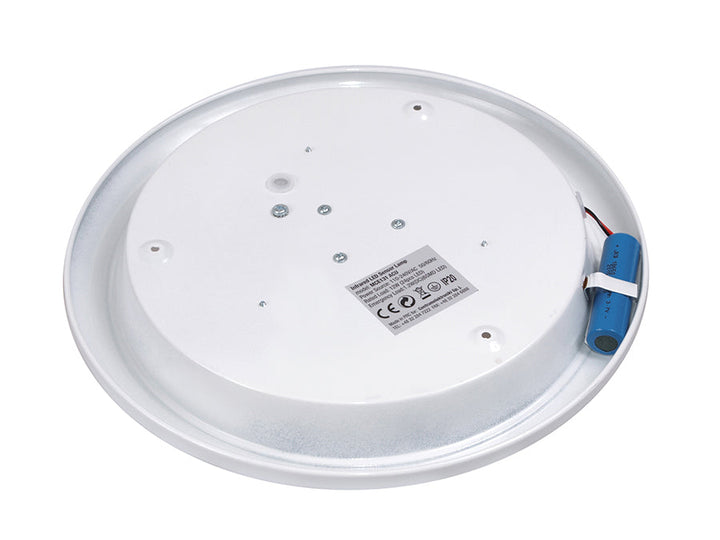 12W LED stropna svjetiljka s PIR senzorom i rezervnim napajanjem Maclean Energy MCE131 ACU, domet 6 m