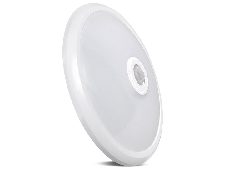 12W LED stropna svjetiljka s PIR senzorom i rezervnim napajanjem Maclean Energy MCE131 ACU, domet 6 m