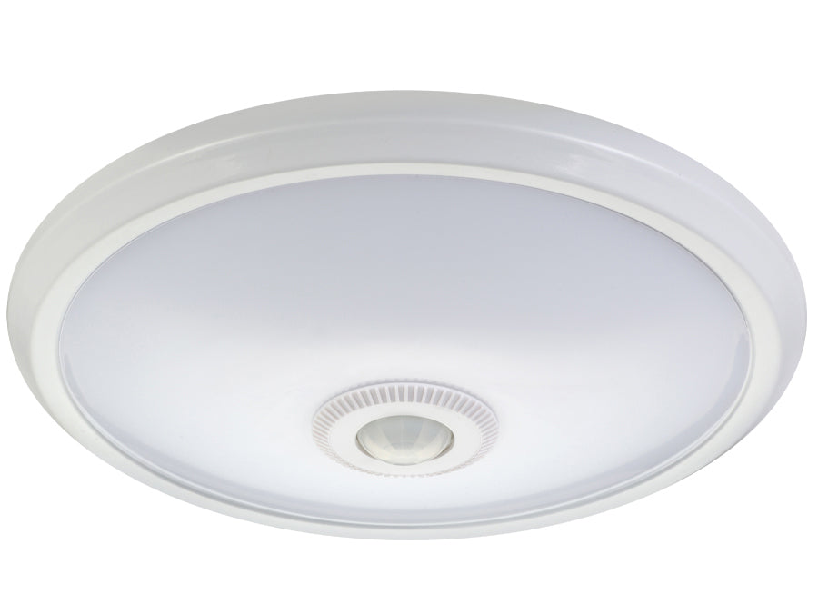 12W LED stropna svjetiljka s PIR senzorom i rezervnim napajanjem Maclean Energy MCE131 ACU, domet 6 m