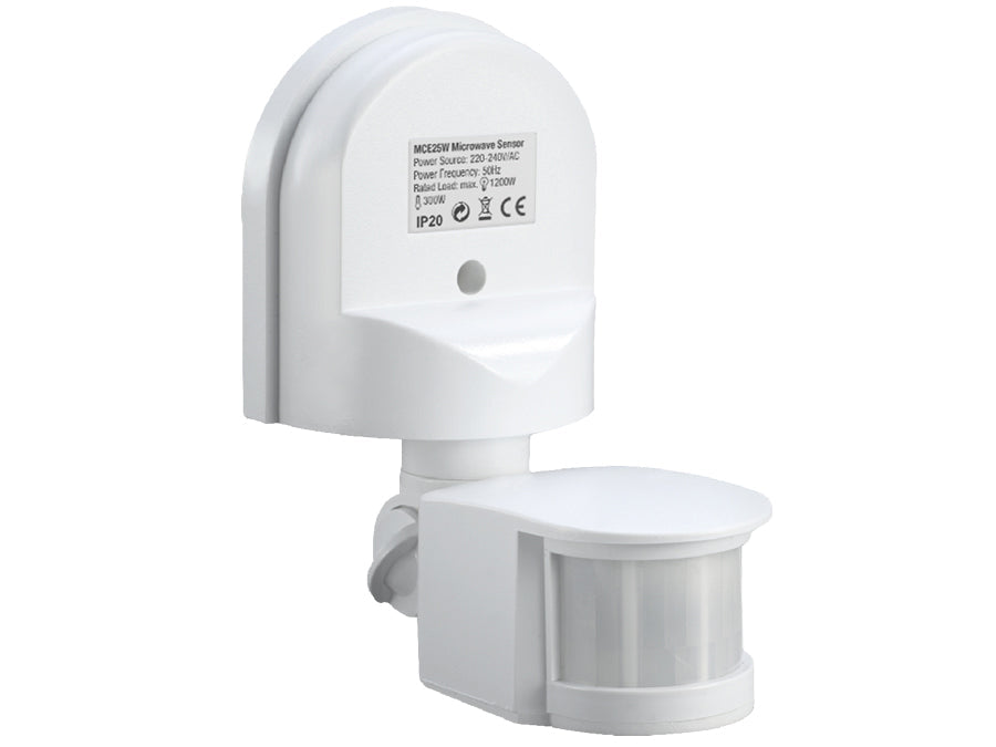 Maclean zidni senzor pokreta i sumraka, 180°, max. 1200 W, bijeli, MCE25 W