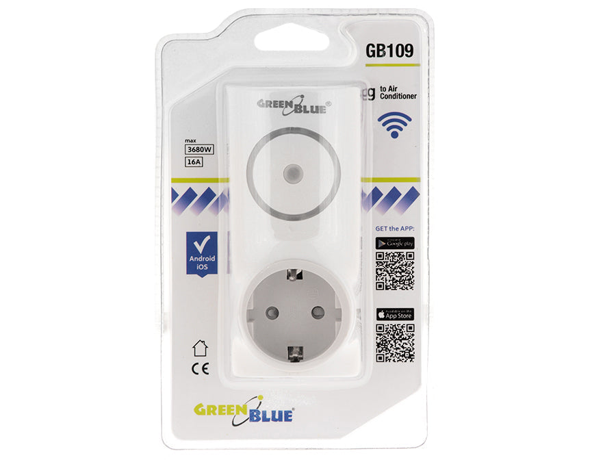 Daljinski Wi-Fi upravljač za Android i iOS za klima uređaj GreenBlue GB109, max. 3680 W