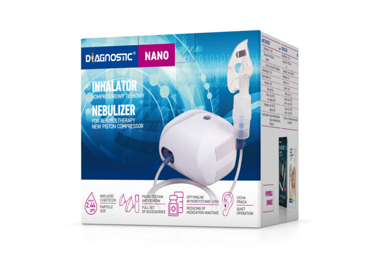 Diagnostic Nano inhalator s dvostrukom maskom i klipnim kompresorom
