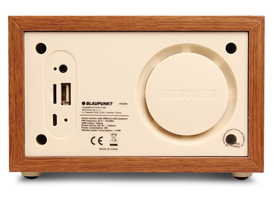 Blaupunkt radio, FM radio, SD/USB/AUX, HR5BR