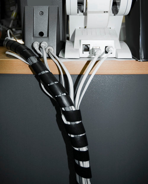 Maclean poklopac kabela, skrivajući, (14,6*16 mm), 3 m, crna spirala, MCTV-686 B