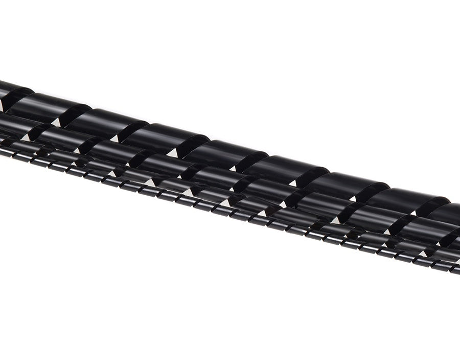 Maclean poklopac kabela, skrivajući, (14,6*16 mm), 3 m, crna spirala, MCTV-686 B