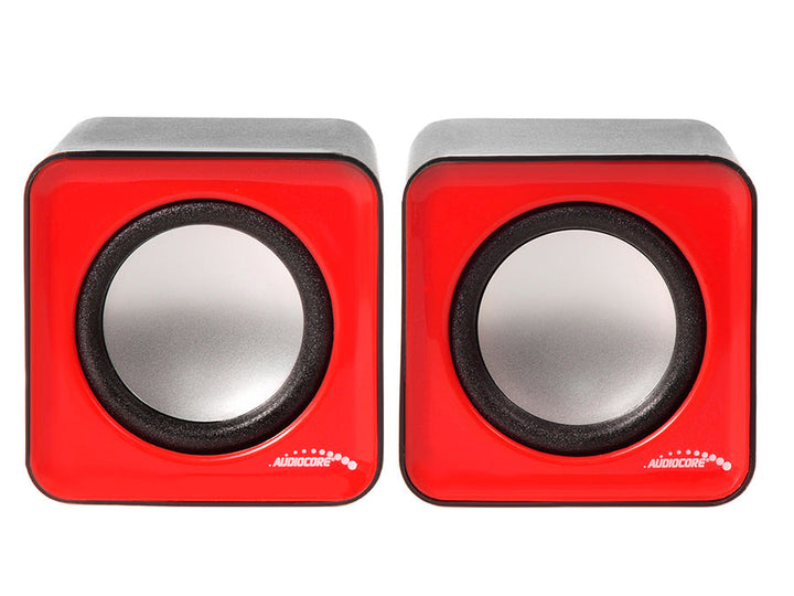 6W USB crveno-crni Audiocore računalni zvučnici, AC870 R